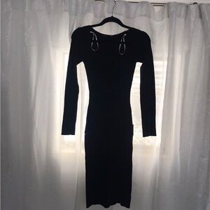 Long Sleeve Midi Sweater Dress